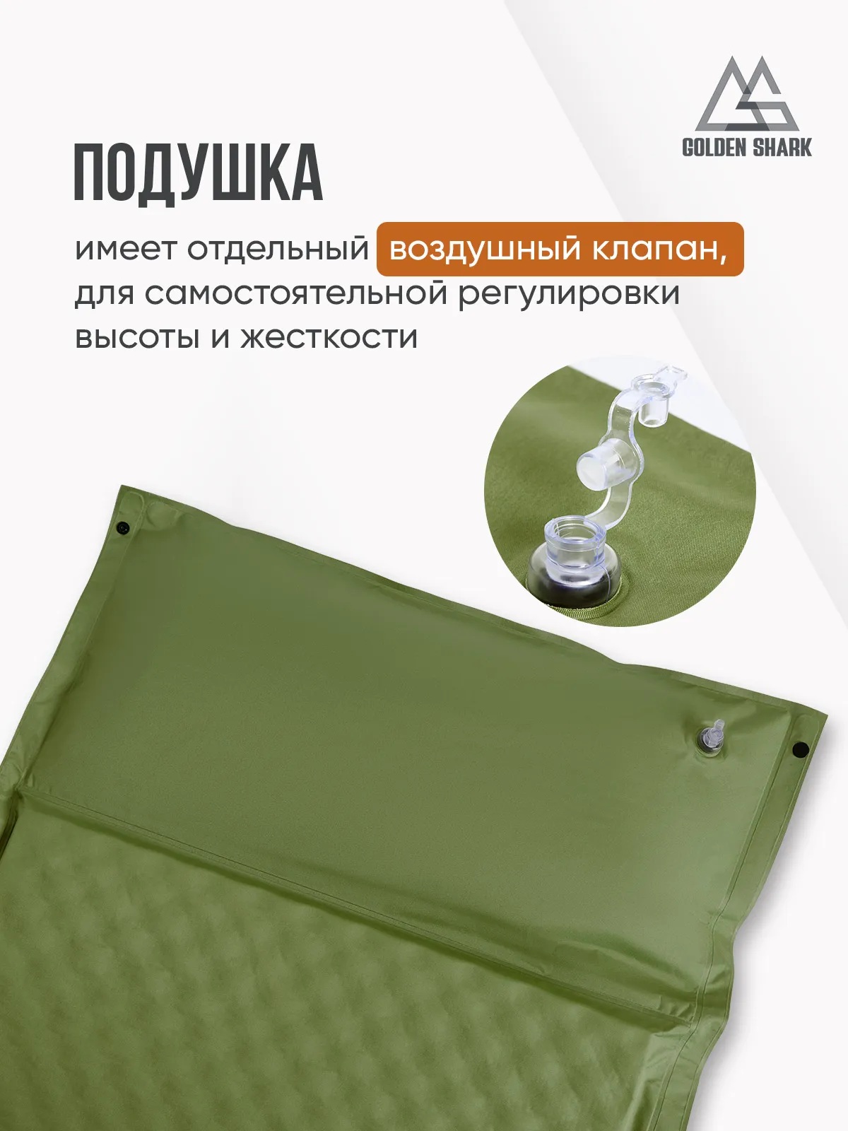 Коврик самонадувающийся GOLDEN SHARK Homer 50P